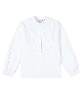 Ebora cotton poplin blouse | Bonpoint