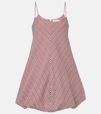 فستان قصير من القطن بخطوط Aniela | Faithfull