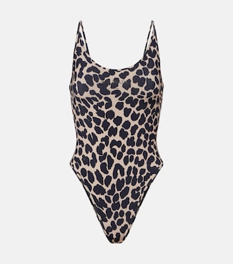 Cutout leopard-print swimsuit | Balmain