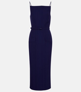 Robe midi en crêpe | Roland Mouret