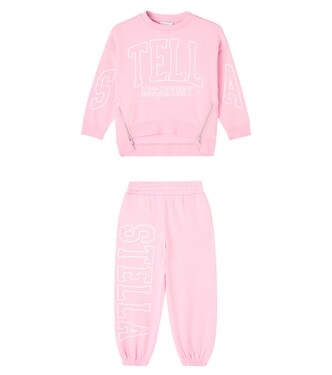 Logo cotton jersey tracksuit | Stella McCartney Kids