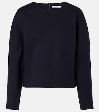 Girello wool and cotton-blend top | Max Mara