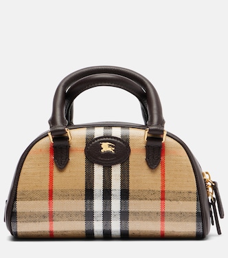 Highlands Mini Burberry Check tote bag | Burberry