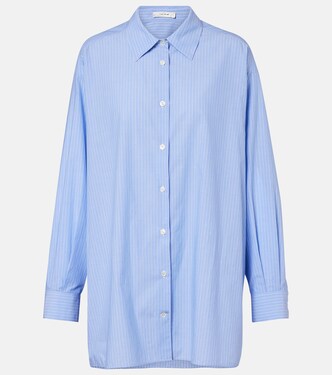 Luka striped cotton poplin shirt | The Row