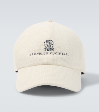 Baseballcap aus Seide, Leinen und Wolle | Brunello Cucinelli