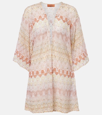 Zigzag lamé beach cover-up | Missoni