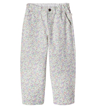 Paola floral twill pants | Cozmo