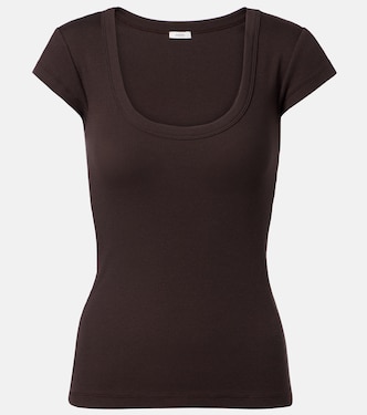 Saba ribbed-knit cotton-blend T-shirt | Joseph