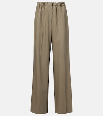Pantalones anchos Fernanda en mezcla de lana | Calvin Klein Collection