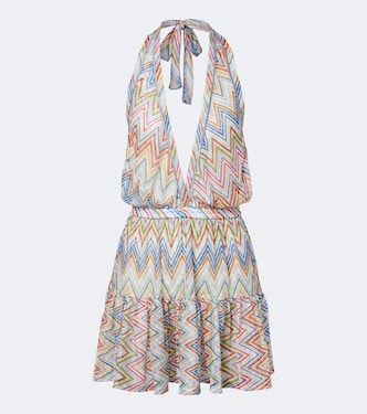 Zigzag halterneck minidress | Missoni