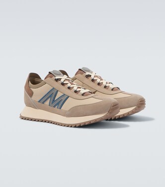 Pacey2 suede-trimmed sneakers | Moncler