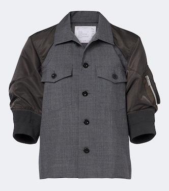 Wool twill and technical jacket | Sacai