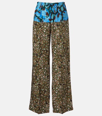 Printed wide-leg pants | Dries Van Noten