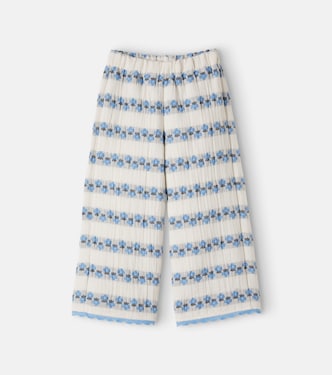 Scilla floral scalloped cotton-blend pants | Bebe Organic
