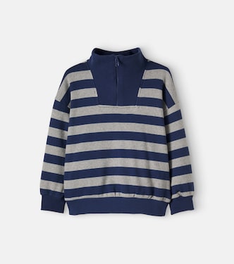 Alexis striped cotton-blend sweater | Cozmo