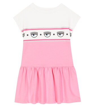 x Chiara Ferragni eye-motif dress | Monnalisa