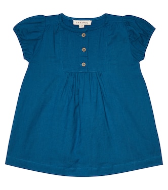 Baby Yarrow cotton dress | Caramel