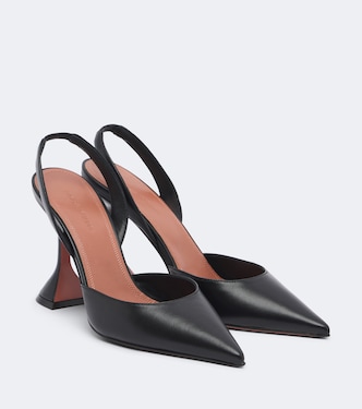 Holli leather slingback pumps | Amina Muaddi