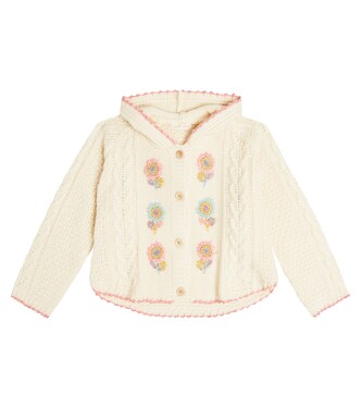 Clara embroidered wool-blend cardigan | Louise Misha