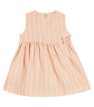 Baby linen and cotton dress  | Il Gufo