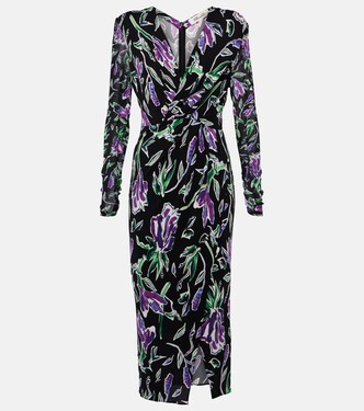 Robe midi Vivianne à fleurs | Diane von Furstenberg