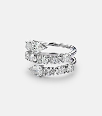 18kt white gold ring with diamonds | Kamyen