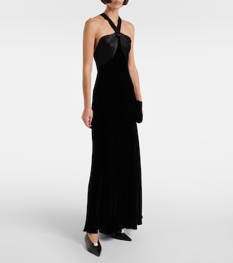 rixo strapless drop-waist maxi dress Rixo Strapless Drop-Waist Maxi Dress In Blue - 51% Off