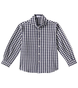 Gingham cotton-blend shirt | Il Gufo