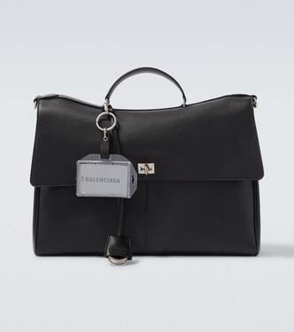 Rodeo leather briefcase | Balenciaga