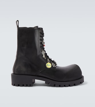 Hummer leather lace-up boots  | Balenciaga