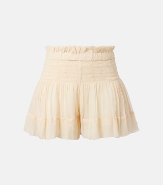 Maelly shirred silk shorts | Isabel Marant