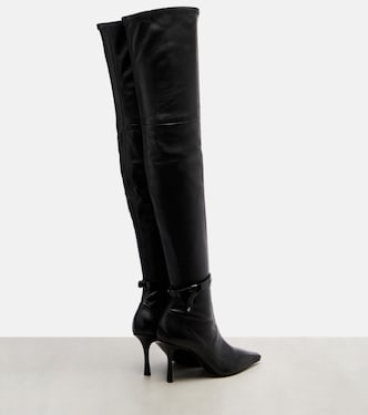 Camie 85 leather over-the-knee boots in black - Jimmy Choo | Mytheresa