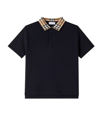 Polo Burberry Check en coton | Burberry Kids