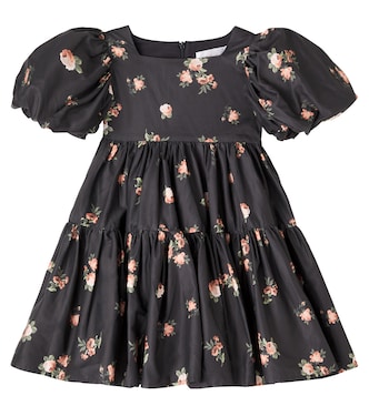 Rosebud floral cotton poplin dress | Petite Amalie  