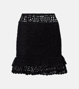 Brigette crochet cotton miniskirt | Anna Kosturova