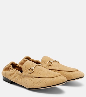 Horsebit GG suede loafers | Gucci