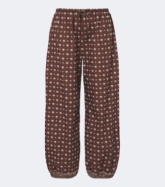 Pantaloni Yarrow in cotone con stampa | Dôen