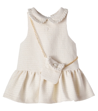 Baby cotton-blend tweed dress | Patachou
