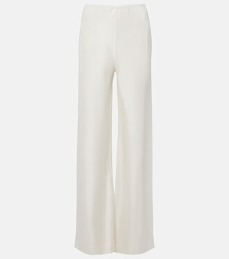 Cove silk-blend straight pants | Posse