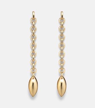 14kt gold-plated drop earrings | Jennifer Fisher