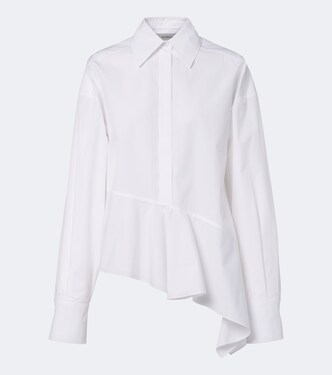 Asymmetric cotton poplin shirt | Sportmax