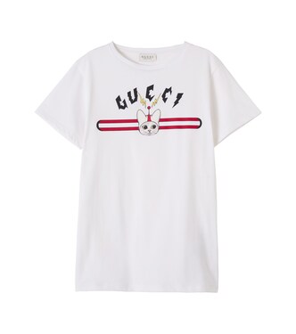 Printed cotton jersey T-shirt | Gucci Kids
