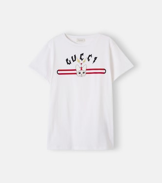 Printed cotton jersey T-shirt | Gucci Kids