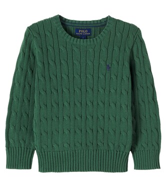 Cable-knit cotton sweater | Polo Ralph Lauren Kids