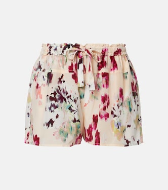 Aurielle floral silk shorts | Ulla Johnson