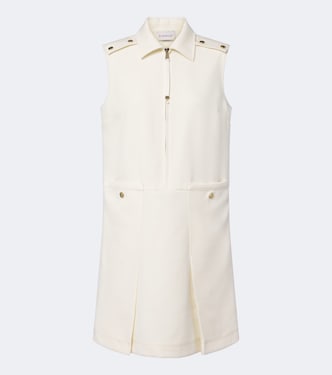 Virgin wool gabardine shirt dress | Moncler