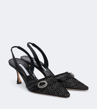Slingback-Pumps Zutosli mit Kristallen | Manolo Blahnik