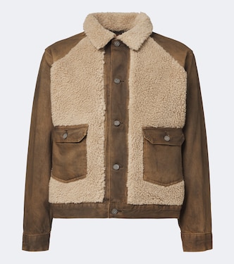 Shearling-trimmed denim jacket | RRL