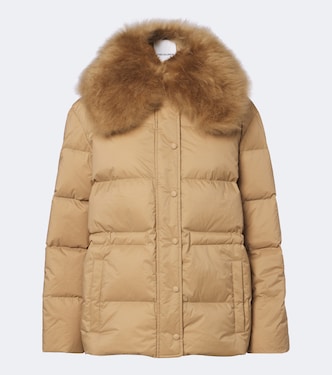 Daunenjacke mit Shearling | Yves Salomon