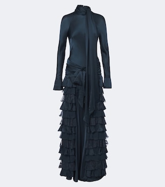 Robe Valiant aus Seidensatin mit Spitze | Zimmermann